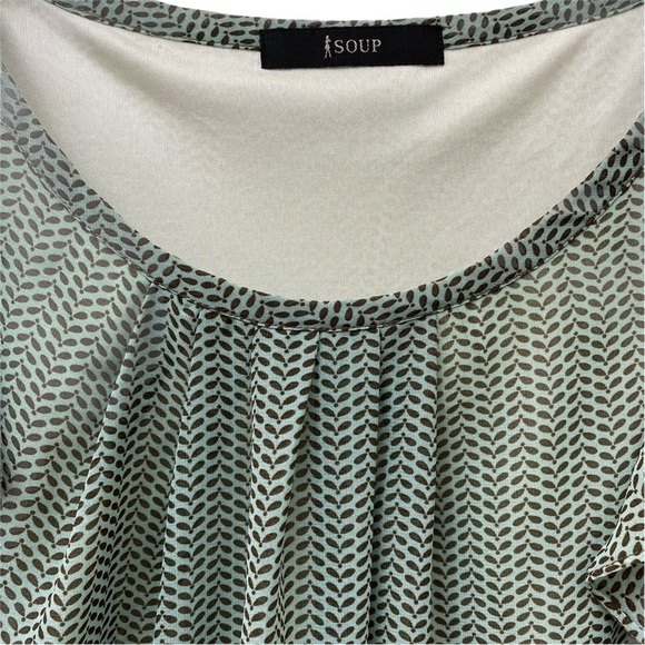 Green Print Dress by Soup S/M - Picture 6 of 6